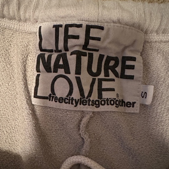 Free City Gray Sweatpants with Yellow Print - Picture 2 of 2